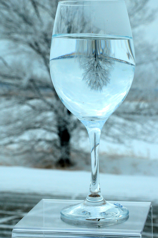 Frosty Wineglass by Cheryl