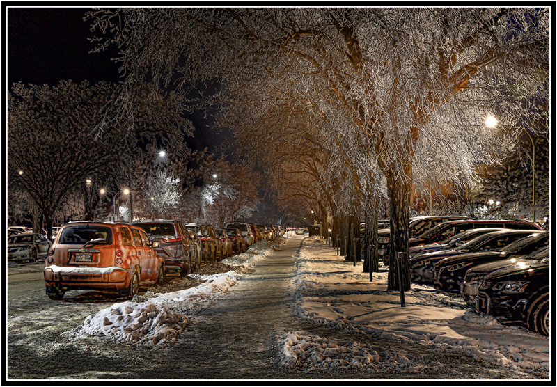 Street At Night by Pat Stone