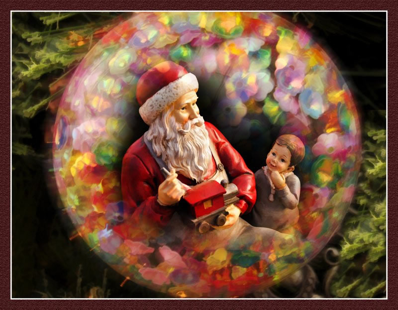 Santa Glow by Patrick Stone