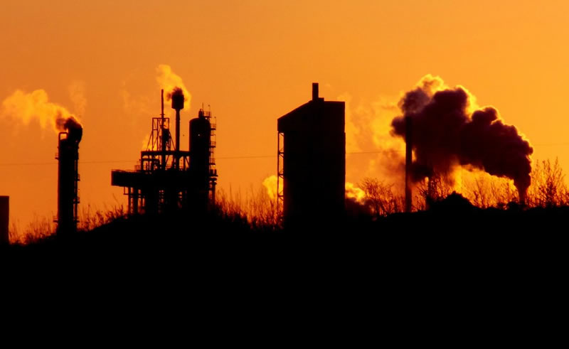 Industrial Sunset by Cheryl Vanderraadt