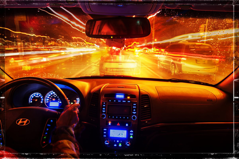 Night Drive Motion by Darlene Perkin
