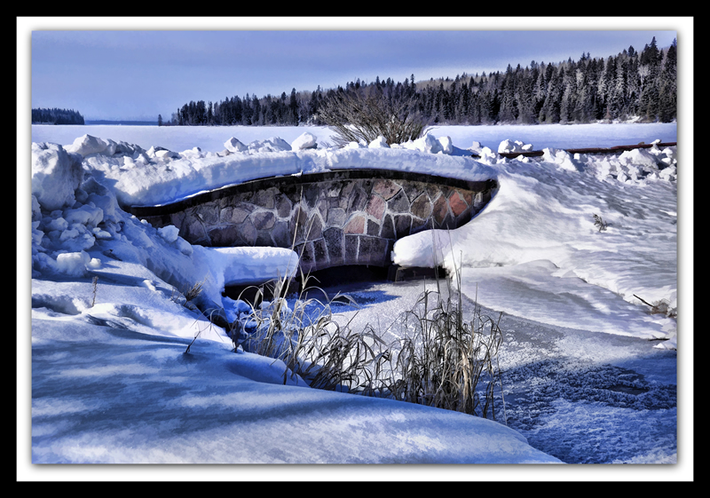 Bridge in Winter by Patrick Stone